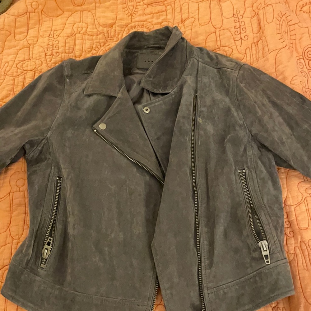 Blank NYC faux suede jacket size XL worn once Gray